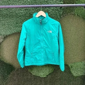 The North  Face Green Zip-up Light Jacket Small
